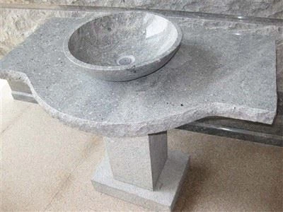 Granit Kamra tal-banju Vanity Top Bil Sink