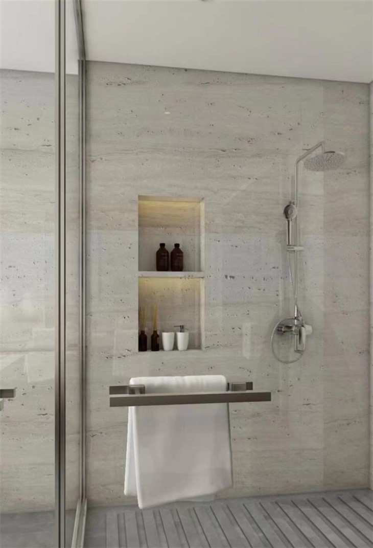 Madum tal-kamra tal-banju tat-travertina